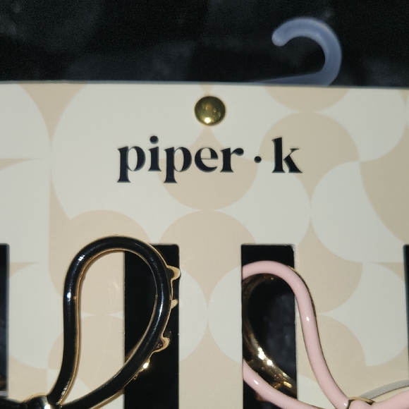 Piper Black and Pink Hair Clips - Picture 5 of 7